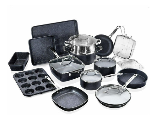 Granitestone 20 Pcs Pots And Pans Set, Complete Cookware Bak