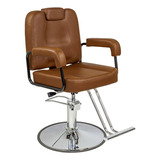 Silla Estetica Barberia Giro 360° Neumatica Ajustable Salon Color Cafe Forma De La Base Cuadrada Tipo De Respaldo Reclinable