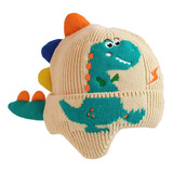 Gorro De Punto Con Orejas De Dinosaurio Para Protección Audi