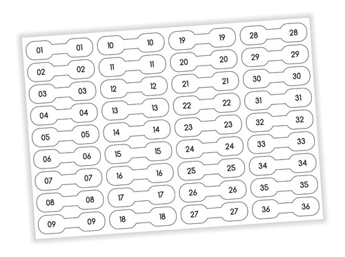 Adesivo Etiqueta Identificador De Fios E Cabos Numerado