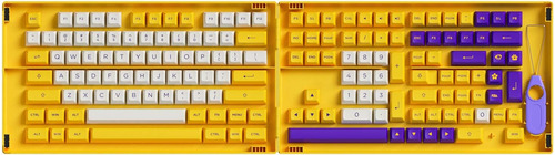 158 Teclas Mecanicas Pbt Violeta Amarillo Los Angeles Akko