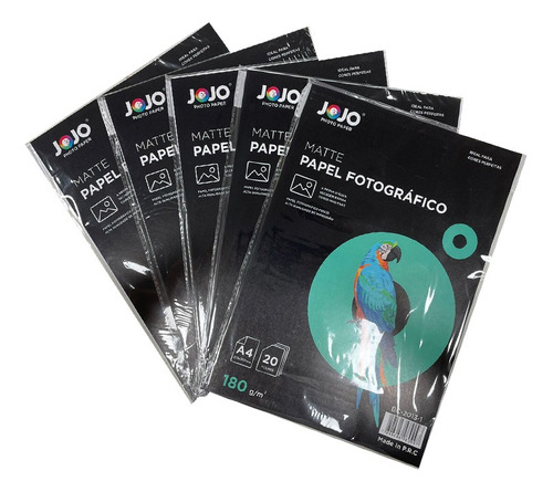 Papel Fotográfico A4 Matte Fosco 180g Branco 300 Folhas 