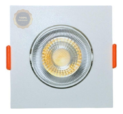 04 Spot Llum 5w Quadrado Dicroica Led Bivolt Direcional Teto