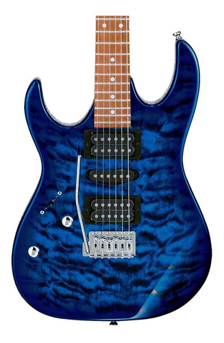 Ibanez Grx70qal-tbb Guitarra Electrica Azul Transp Zurda