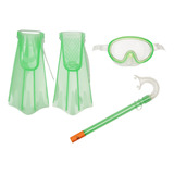 Speedo Set De Aletas De Natacion Con Goggles Unisex Para