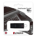 Pendrive Kingston Exodia Dtx/32 32gb 3.2 Gen 1 Preto