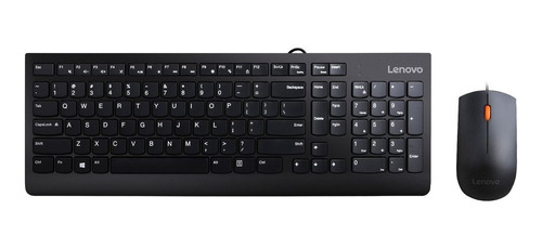 Combo Mouse Optico Teclado Membrana Lenovo Ingles Elegante