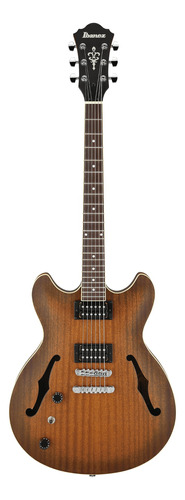 Guitarra Elétrica Para  Canhoto Ibanez As Artcore As53 Semi Hollow De  Sapele Tobacco Flat Com Diapasão De Nogueira