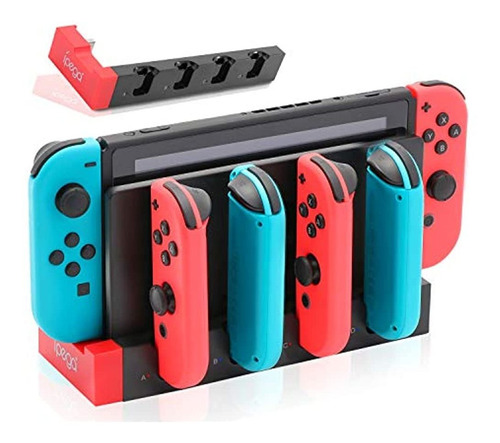 Cargador Para Joy-cons De 4 Interruptores Con 4 Ranuras De C