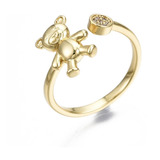 Anillos Midi Ring Ajustable Baño Oro 18k Mujer Dama