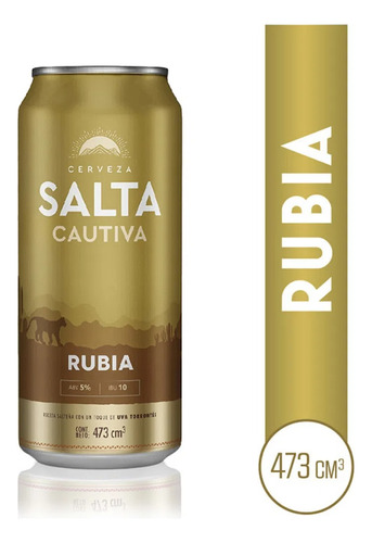 Cerveza Salta Cautiva Rubia De 473ml 