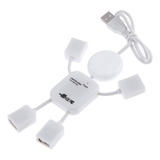 Adaptador Hub 4 Puertos Mini Usb 2.0 Multiplicador Android 