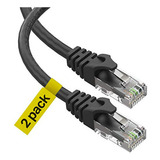 Cable Ethernet Cat6, 20 Pies (paquete De 2) Lan, Utp Cat 6, 