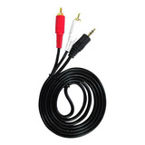 3 X 3.5mm Audio Plug A 2 Rca Enchufe Cable Estéreo Cable De