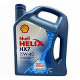 Aceite Shell Semi Sintetico Helix Hx7 10w40 X 4 Lts Original