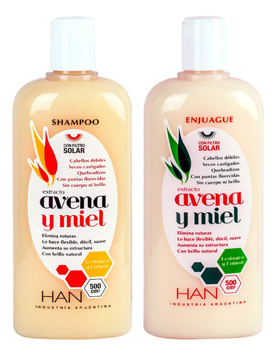 Combo Han Avena Y Miel Shampoo + Acondicionador 