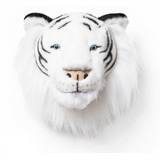 Cabeça De Pelúcia Tigre Branco Wild & Soft Bb-004