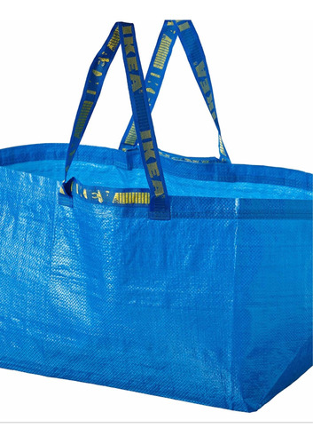 Bolsa Grande Ikea Frakta Azul 55x37x35