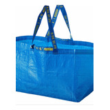 Bolsa Grande Ikea Frakta Azul 55x37x35