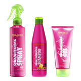 Salerm ® Straightening Spray + Shampoo + Gel Protector Calor