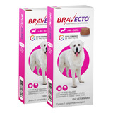 Antipulgas E Carrapatos Bravecto 40 A 56 Kg 1400mg Kit Com 2