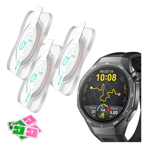 Mica Cristal Templado Para Huawei Watch Gt 6/5/4/3 Pro 3pc
