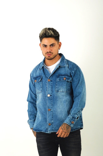 Campera Jean Super Moda Hombre