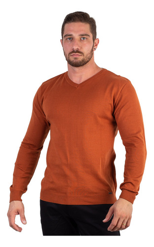 Suéter Masculino Gola V De Malha 50001