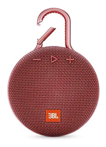 Jbl Clip 3 - Altavoz Bluetooth Portátil Impermeable, Rojo