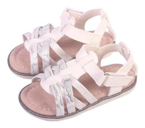 Sandalias Bebe Niña Blanco Pillin