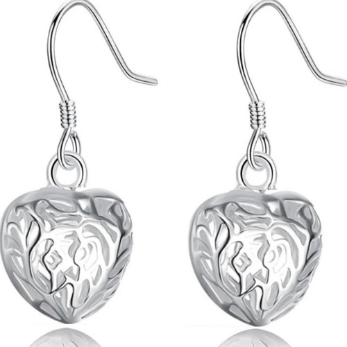 Pendientes Plata 925 Elegante Aros Mujer Regalo Colgantes