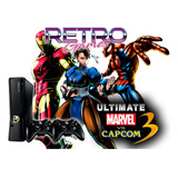 Xbox360 250gb Retrogames Ultimate Marvel Vs Capcom 3 Rtrmx