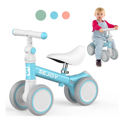 SEJOY BALBI-003 Bicicleta De Equilibrio Sin Pedales Aprendizaje Pequeños Ajustable 6-36 meses Niño y Niña Color Azul | Meses sin interés