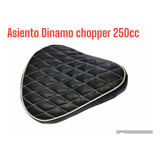 Asiento Dinamo Chopper 250 Cc Rombos Negros Con Resortes 