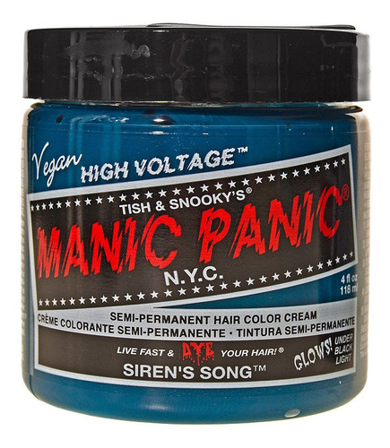Siren's Song Tinte Verde Manic Panic 4oz Arctic Fox Loquay