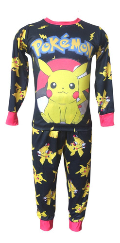 Pijama Infantil Niño Niña Unisex Pikachu Pokémon