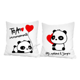 2 Almohadones  Regalo Dia Enamorados Aniversario Pareja Amor Cumpleaños Decoracion Divinos 