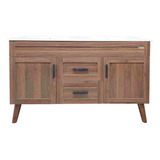 Mueble Vanitorio Elegance Nogal Doble 120x47x80cm