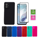 Capa Capinha + Película 3d Compatível Motorola Moto G54 5g