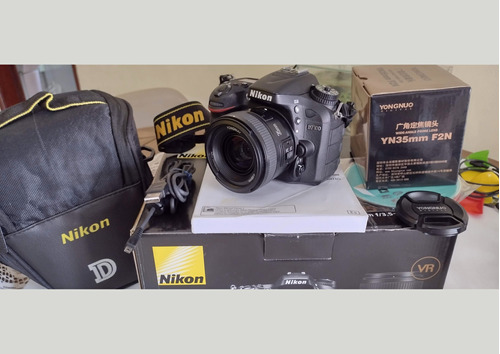 Câmera Nikon D7100 + Lente 35mm 1.2
