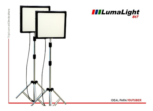 Kit 2 Pçs Iluminação Led Estúdio Luz Contínua Softbox 