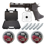 Pistola De Pressão Co2 Rapthor 4,5mm + Case + Munição - Tag