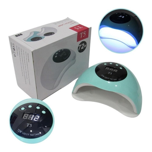 Lampara Uv Led Secador De Uñas T5 De 72w