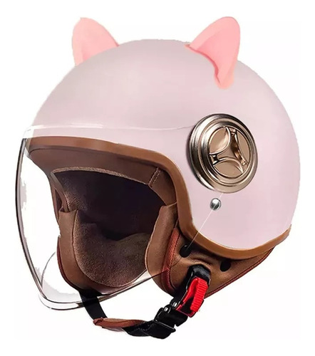 Casco Motocicleta Half-helmet Para Hombres Y Mujeres Q