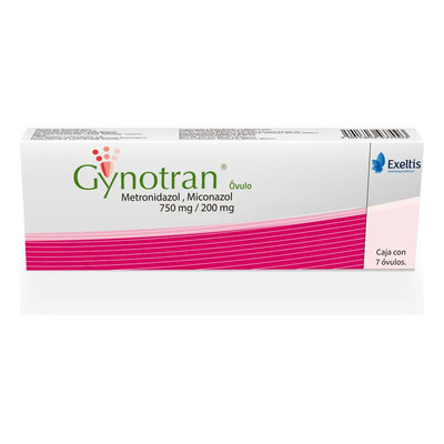 Gynotran Óvulo 750 Mg\u002F200 Mg, 7 Óvulos | Envío gratis
