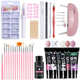 Kit De Extensión De Uñas De Poligel De 41 Unidades.