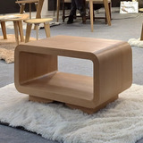 Mesa Ratona De Centro Diseño Moderno Madera 38x80x45cm Ovlo