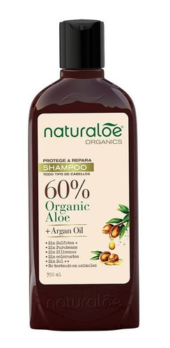 Naturaloe Shampoo Argán 350 Ml.