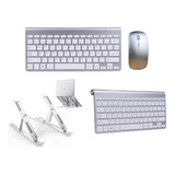 Teclado E Mouse Sem Fio + Suporte P/ Notebook Dell Inspiron