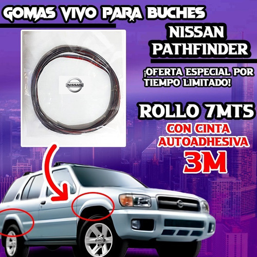 Gomas Vivo Para Buches De Nissan Pathfinder Con Adhesivo 3m  Foto 2